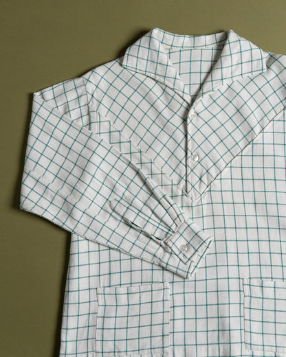 Italian Collar Plaid Pullover Shirt