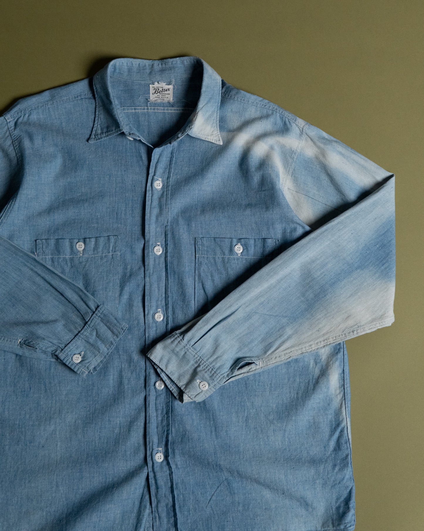60s Faded Chambray Shirt