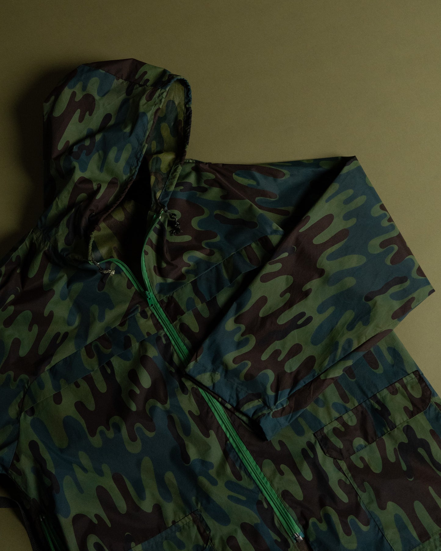 Military Camo Rain Jacket