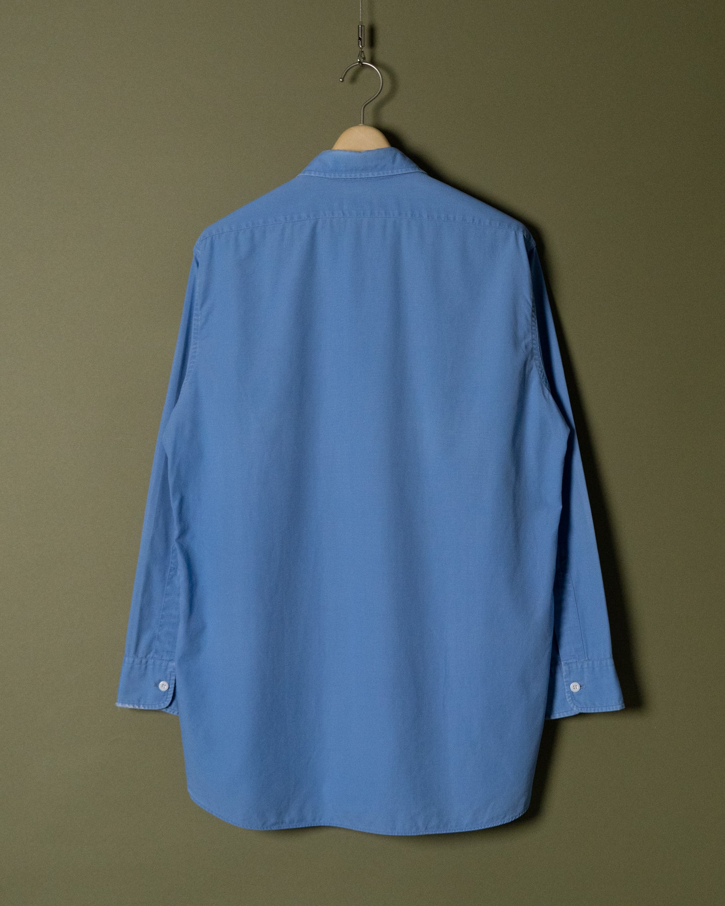 "Sears" Blue Poplin Work Shirt