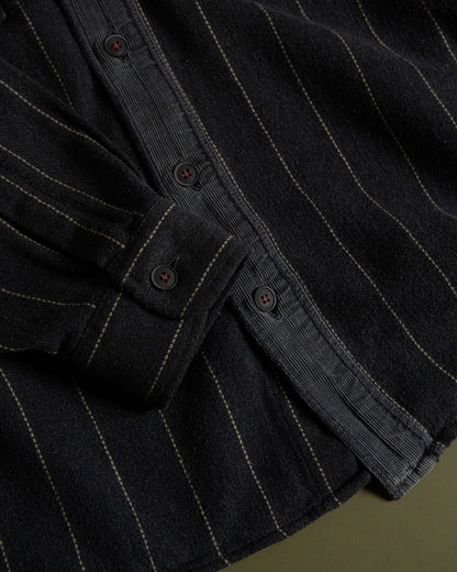 Pinstripe Corduroy Panel Shirt