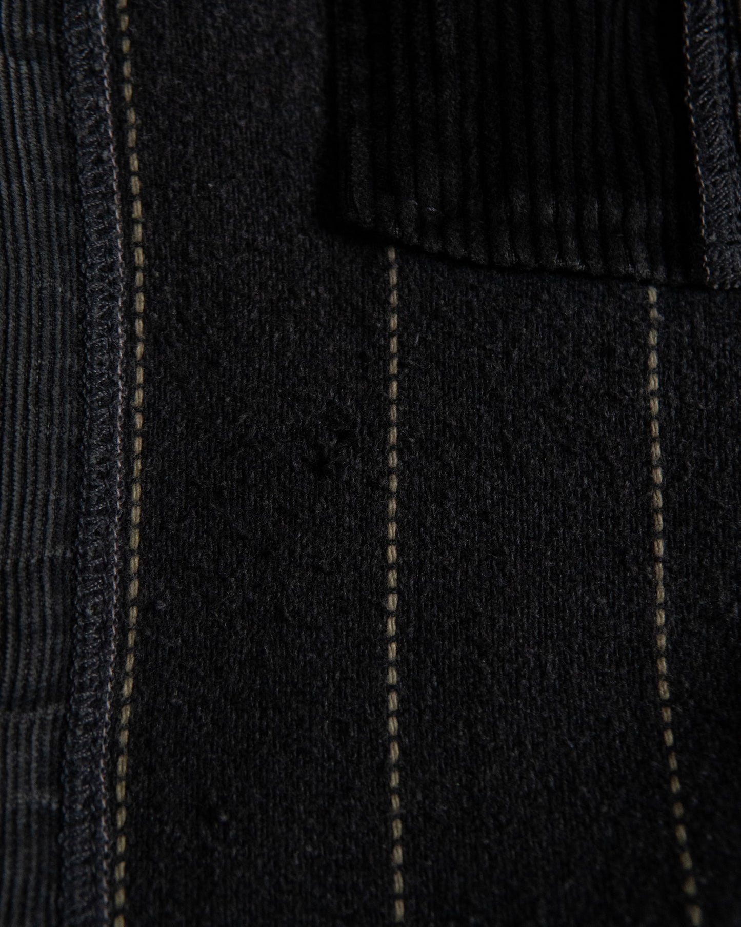 Pinstripe Corduroy Panel Shirt