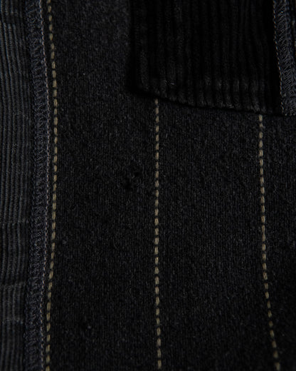 Pinstripe Corduroy Panel Shirt