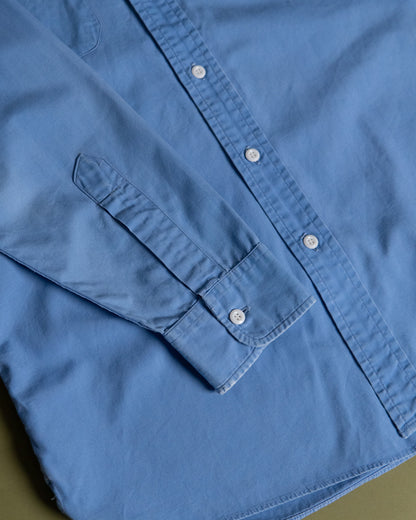 "Sears" Blue Poplin Work Shirt