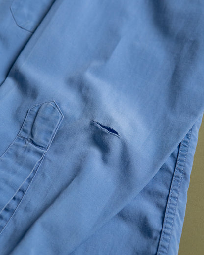 "Sears" Blue Poplin Work Shirt