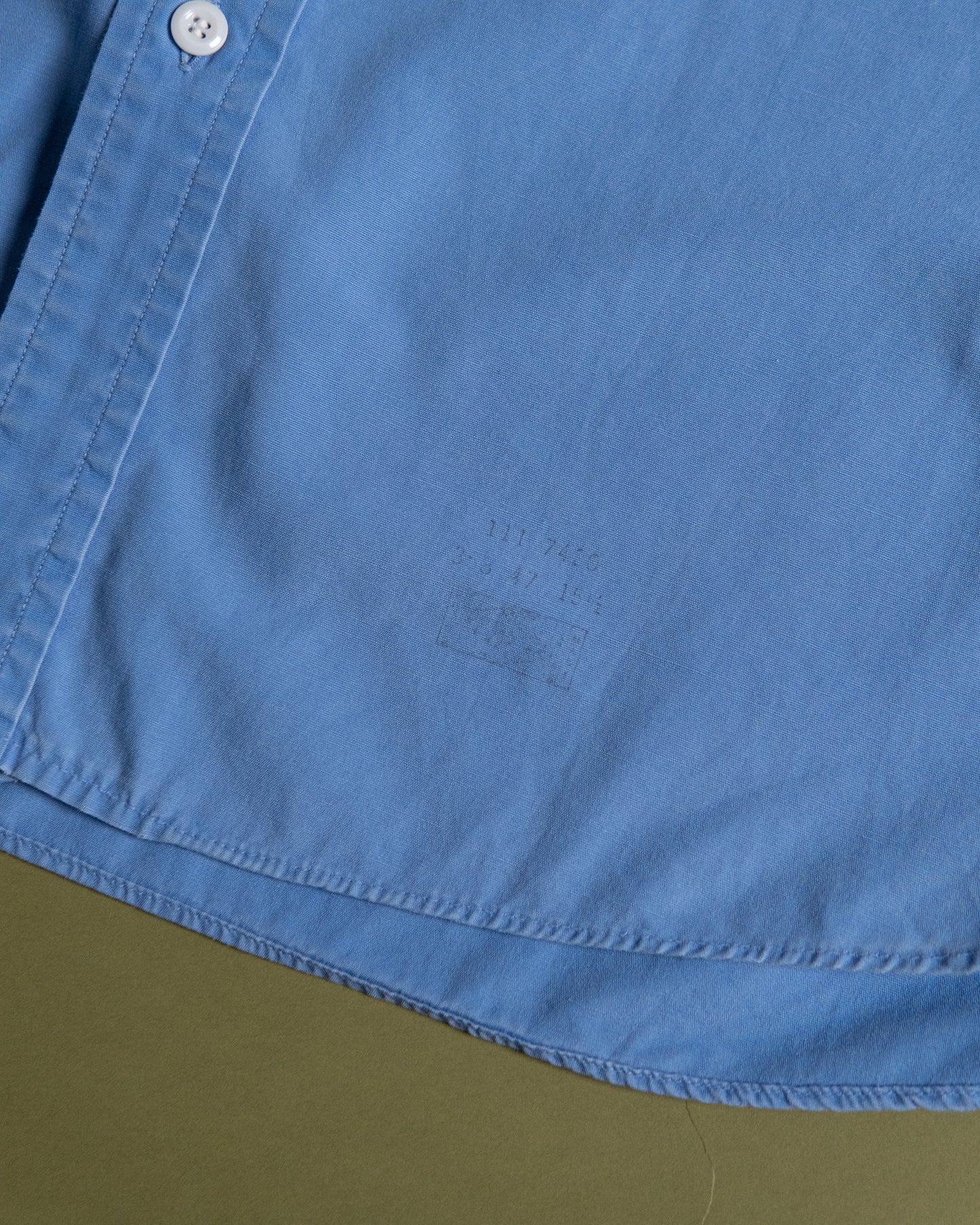 "Sears" Blue Poplin Work Shirt