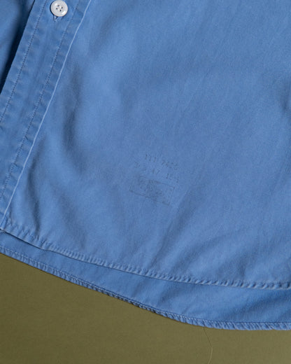 "Sears" Blue Poplin Work Shirt