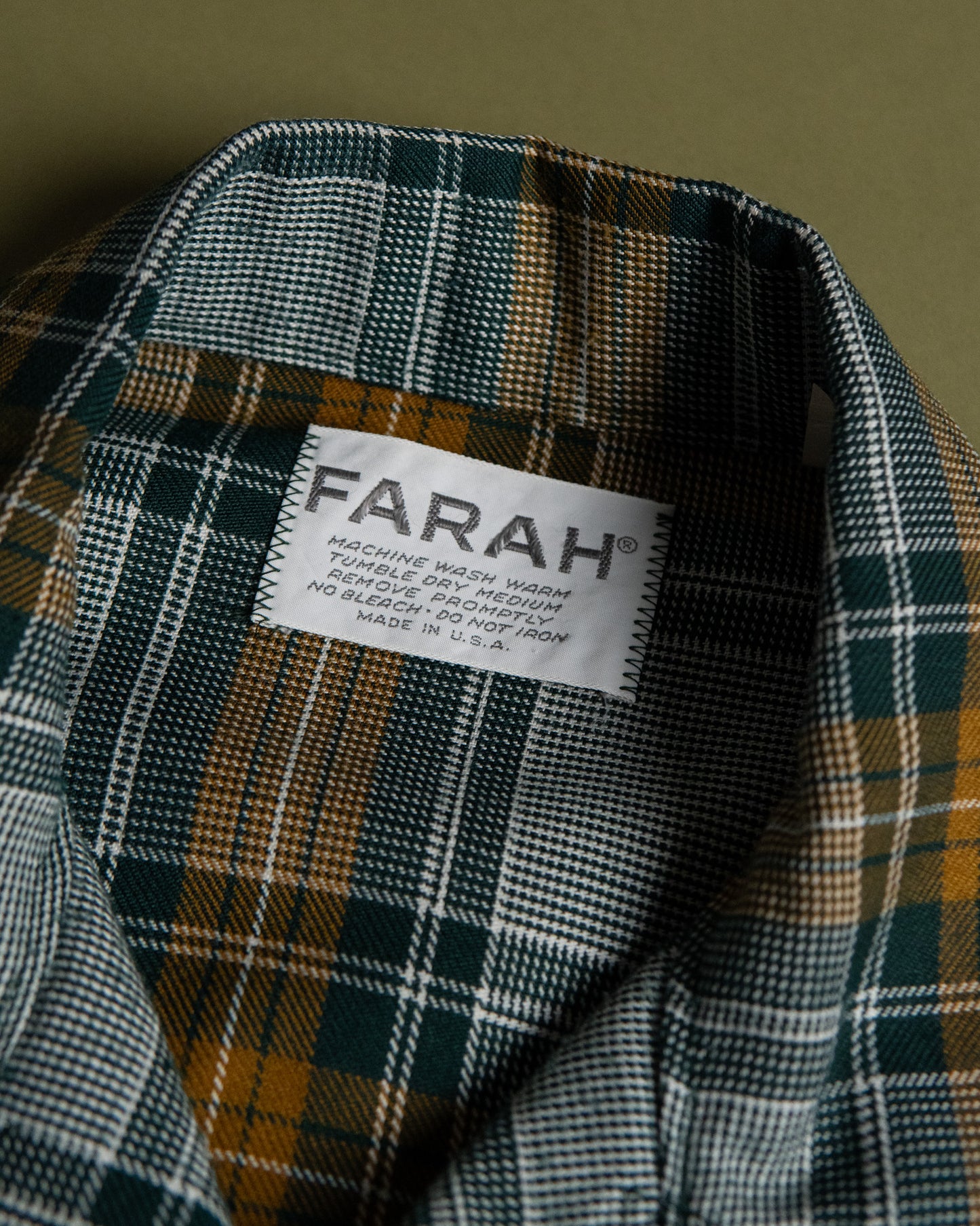 "FARAH" Plaid Short Jacket