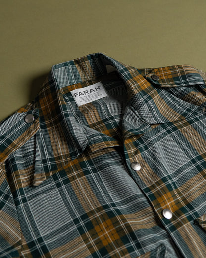 "FARAH" Plaid Short Jacket