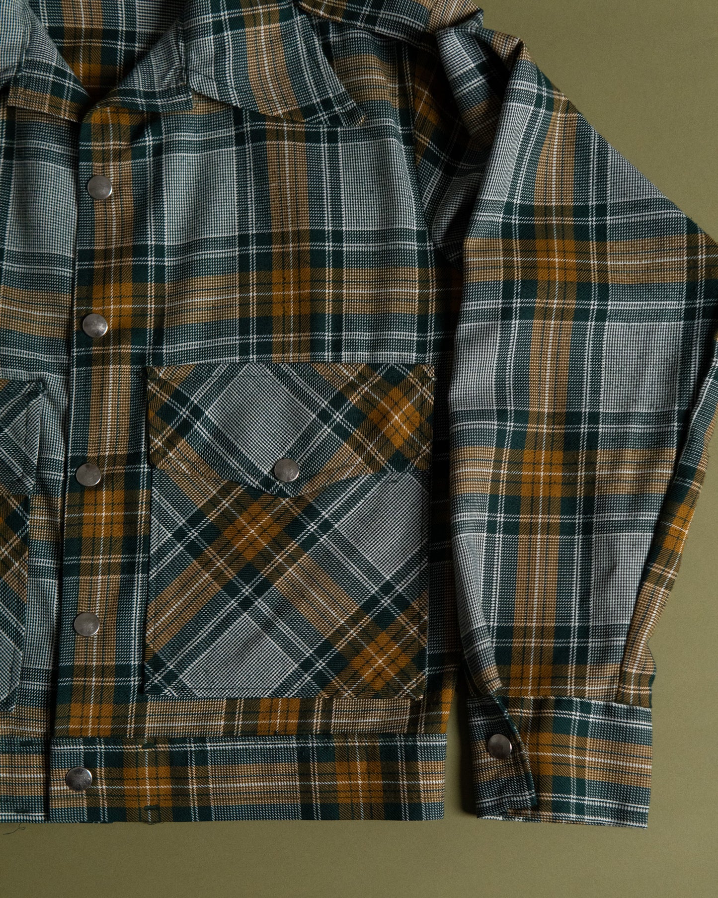 "FARAH" Plaid Short Jacket