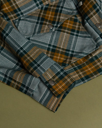 "FARAH" Plaid Short Jacket