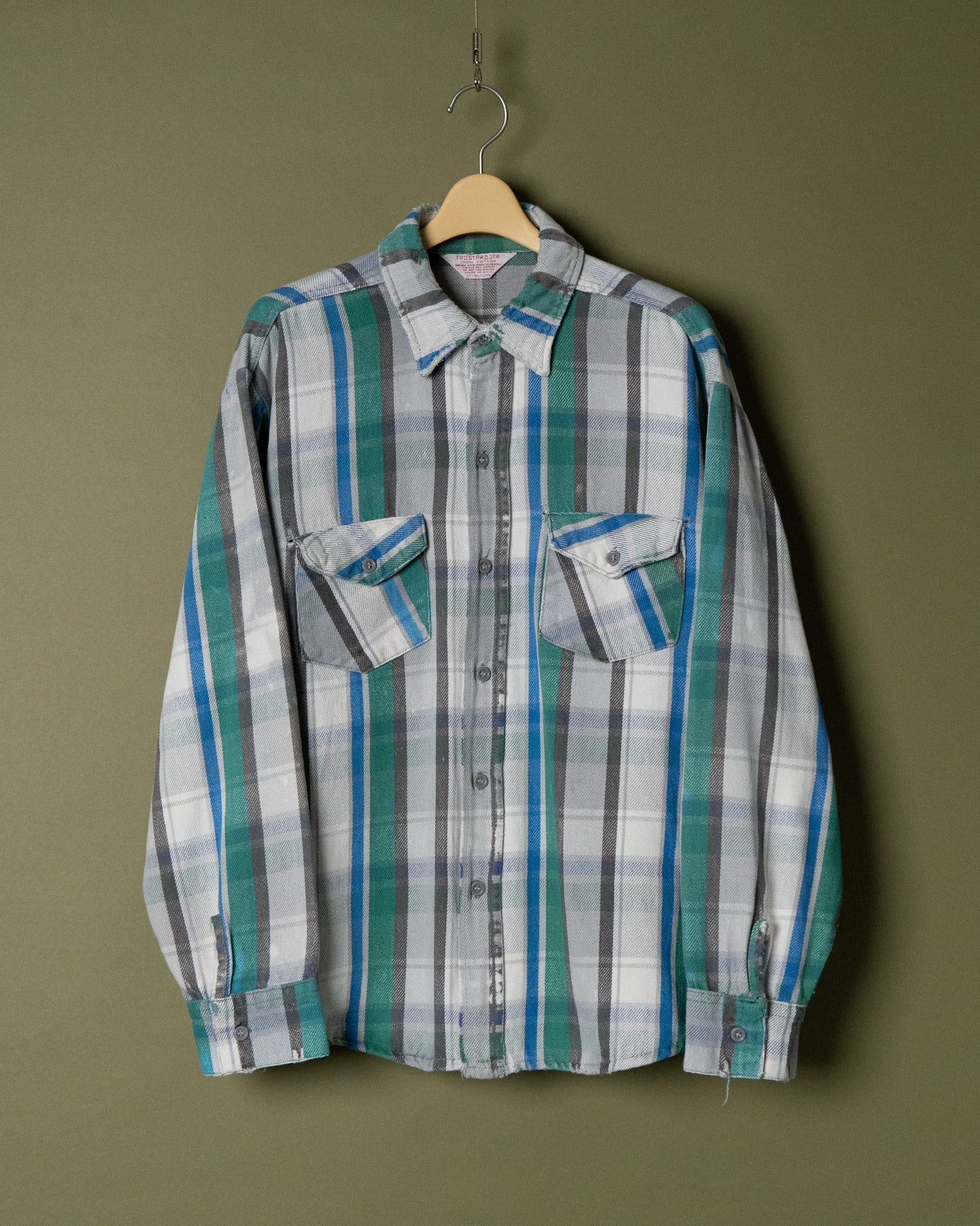 Damaged Flannel Work Shirt