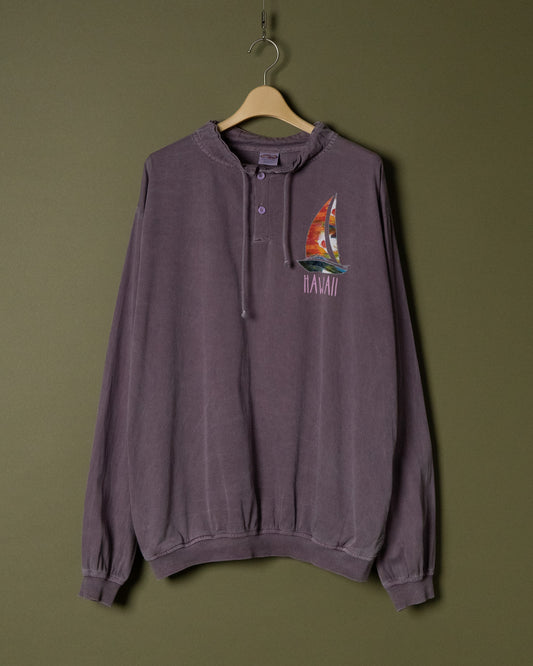 Wine Dyed Pullover Shirt