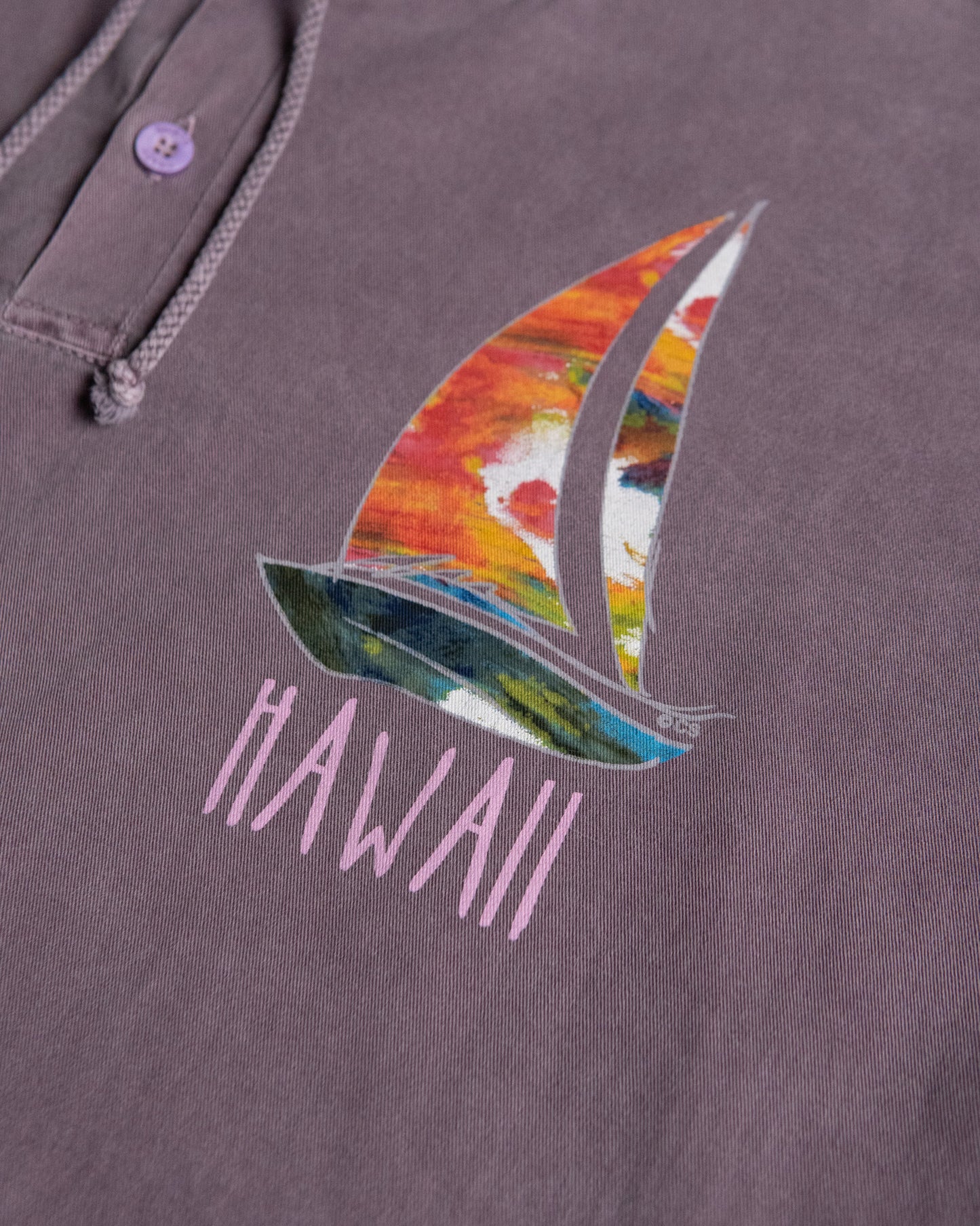 Wine Dyed Pullover Shirt