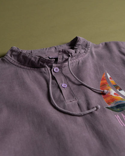 Wine Dyed Pullover Shirt
