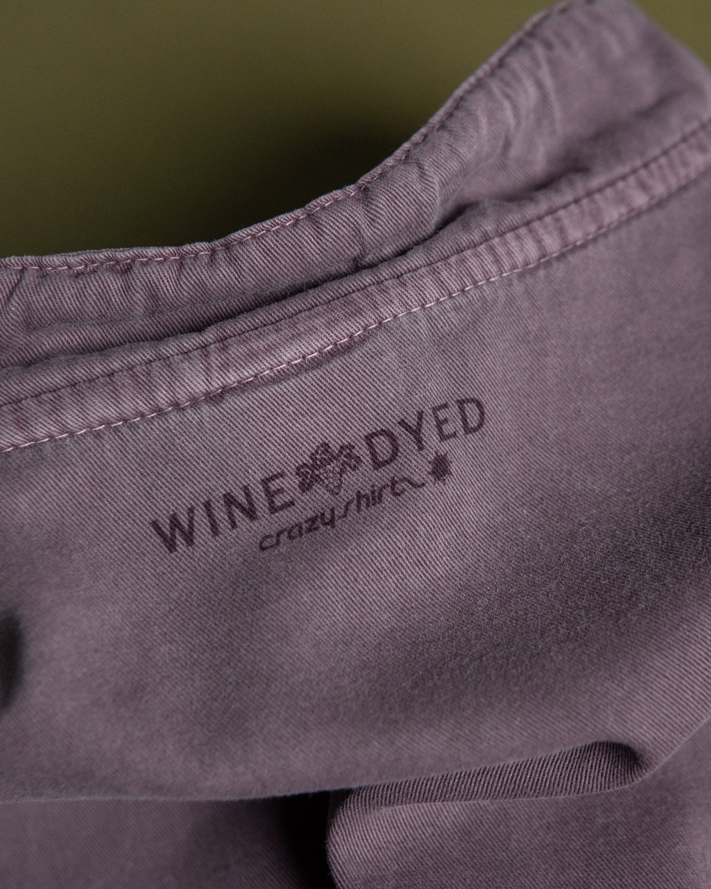 Wine Dyed Pullover Shirt