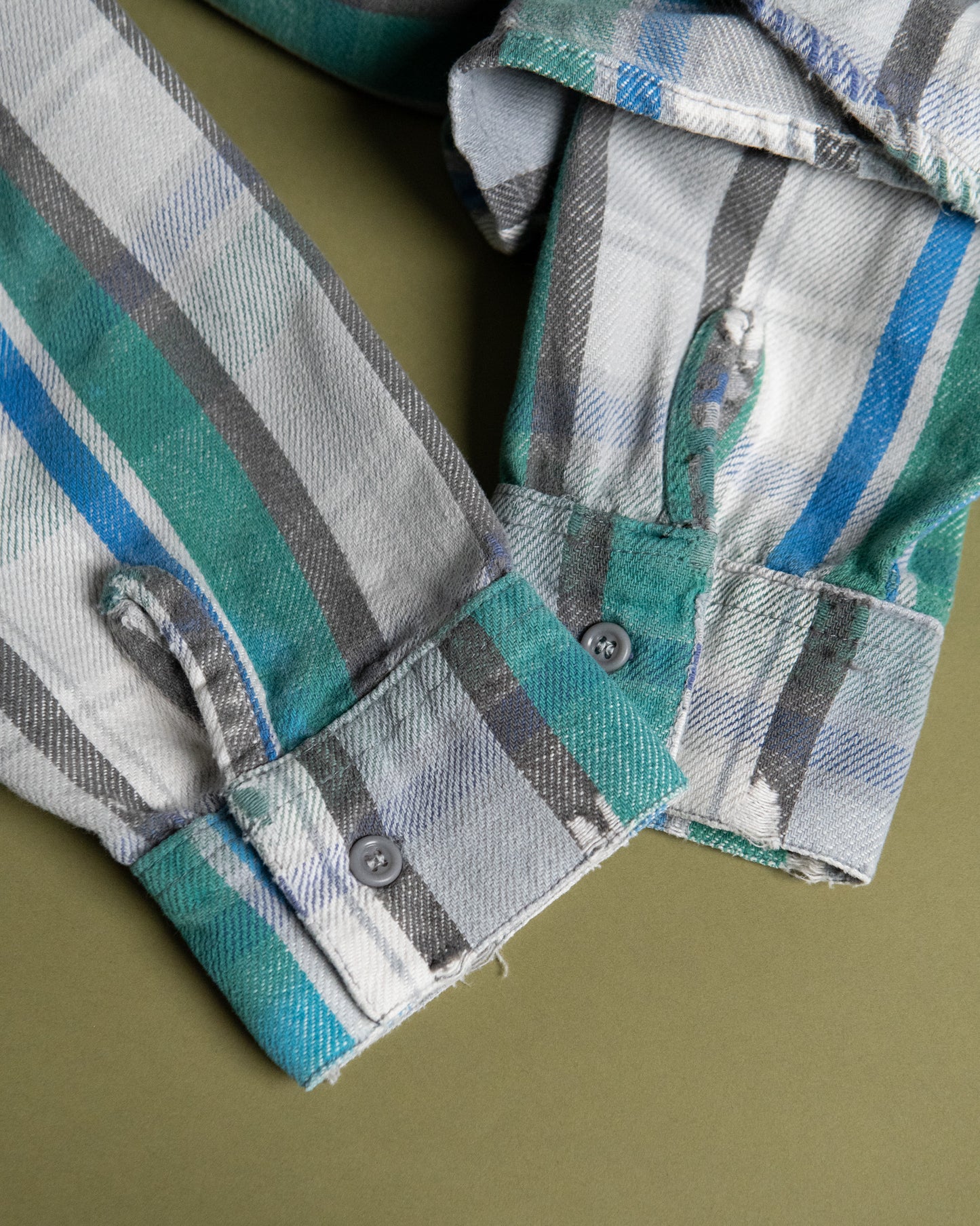 Damaged Flannel Work Shirt