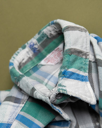 Damaged Flannel Work Shirt