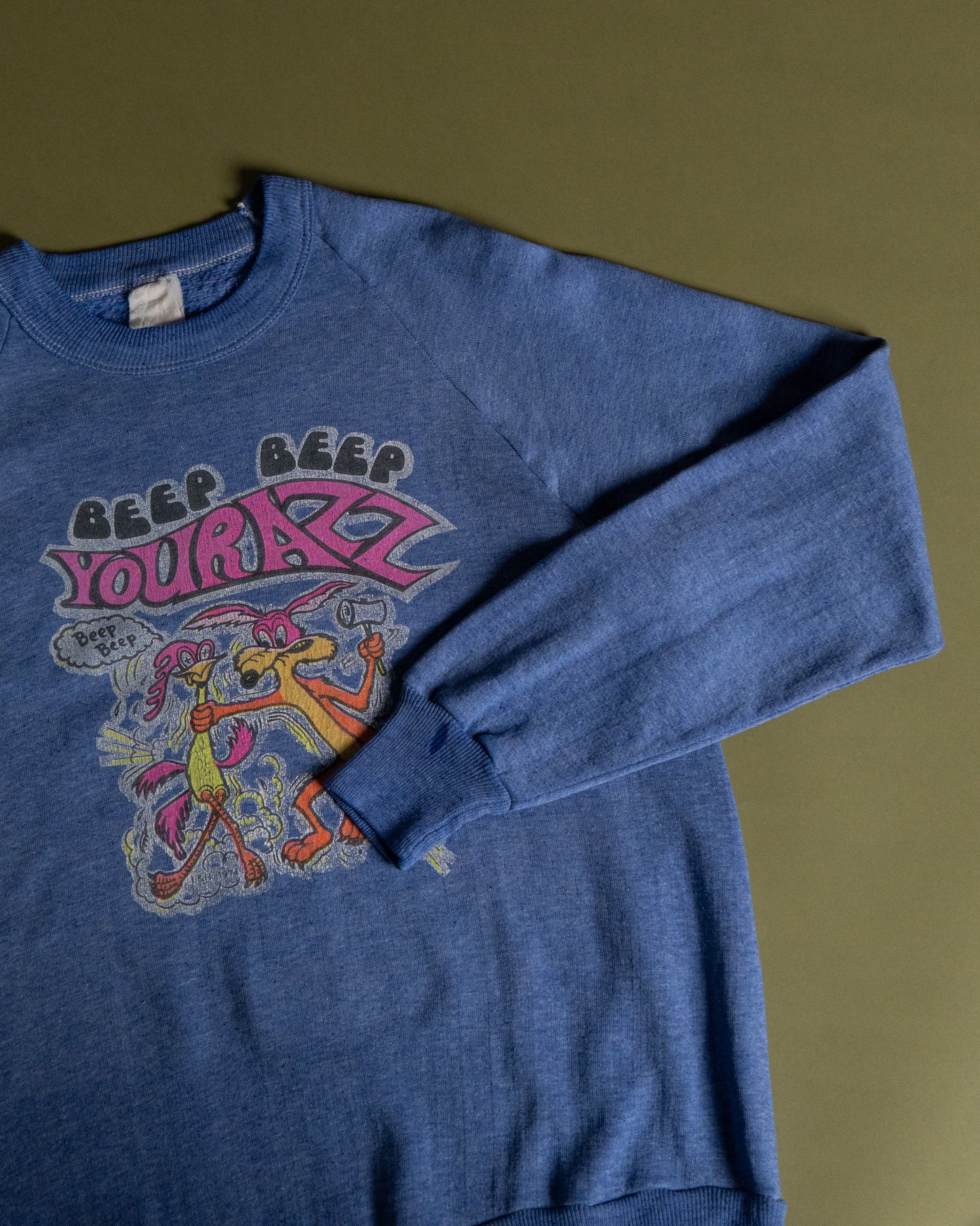 "BEEP BEEP TOURAZZ" Cartoon Sweatshirt