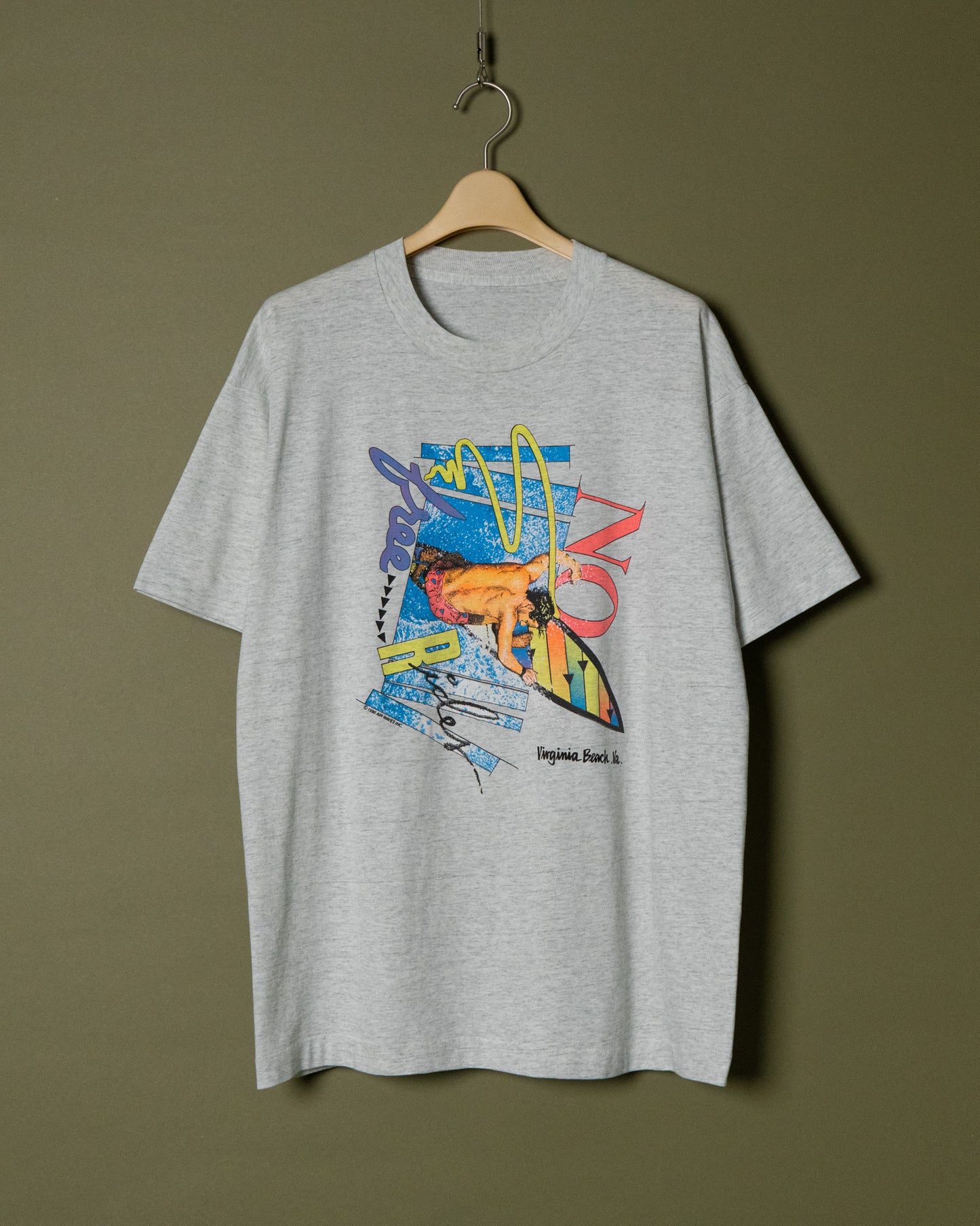 "Virginia Beach" Surf Graphic T-Shirt