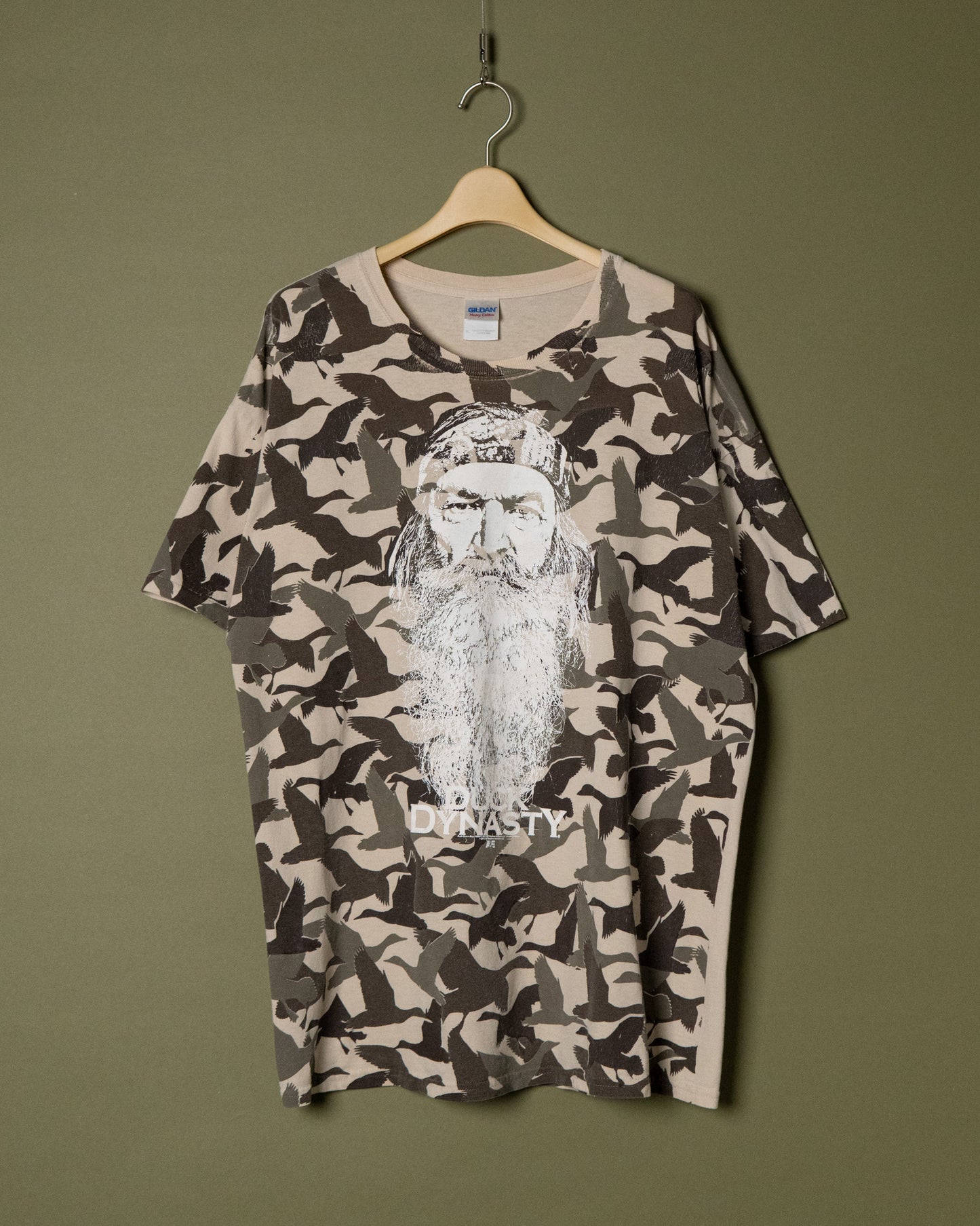 "DUCK DYNASTY" Bird Camo Portrait T-Shirt