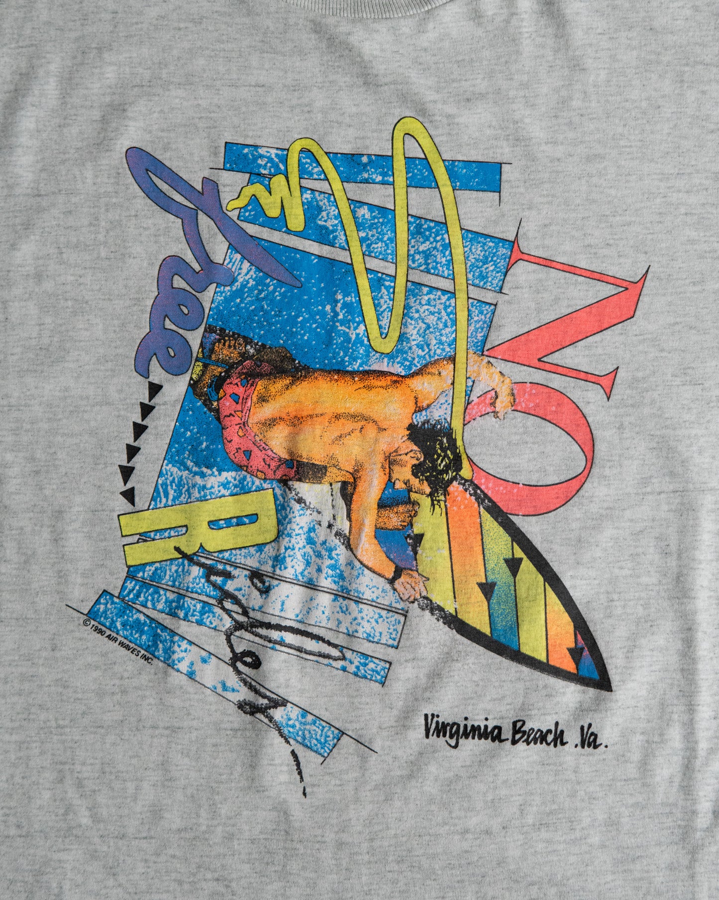 "Virginia Beach" Surf Graphic T-Shirt