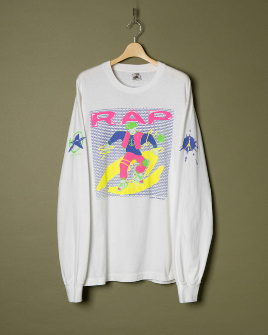 "RAP & PIECE" Graphic Long Sleeve T-Shirt