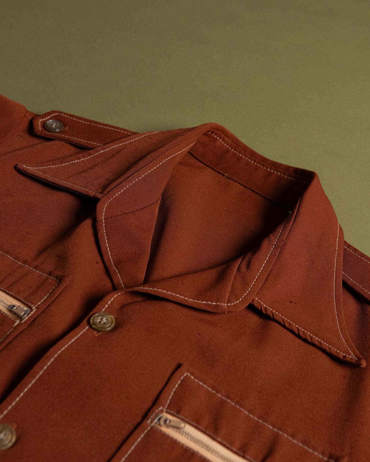 Open collar Safari Pocket Shirt