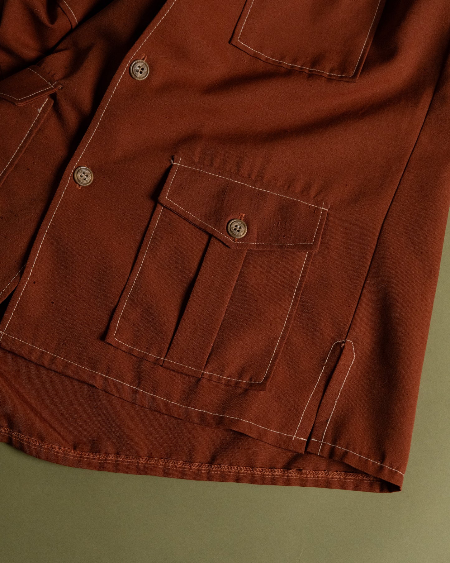 Open collar Safari Pocket Shirt