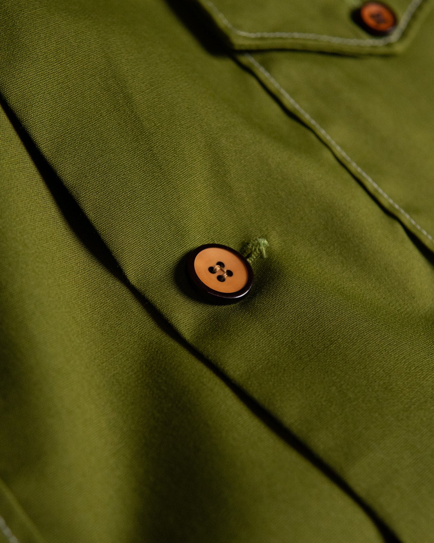 "TOWNCRAFT" Open Collar Short Sleeve Shirt