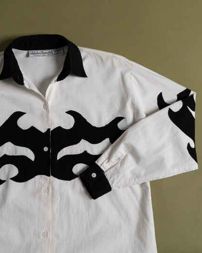 "Adole Rose" Western Motif Applique Shirt